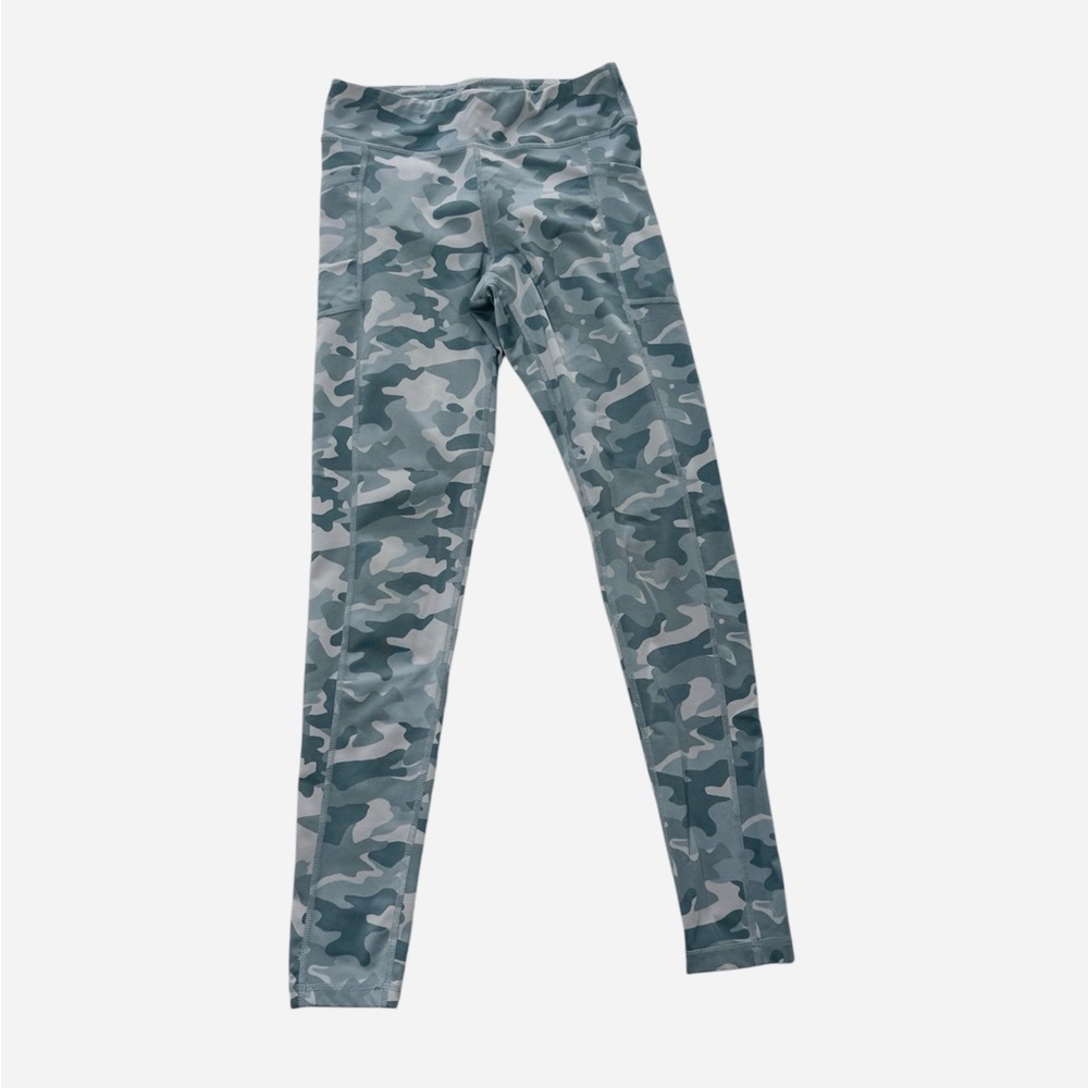 90 Degree By Reflex Girls Size 12 Gray Camo Leggings